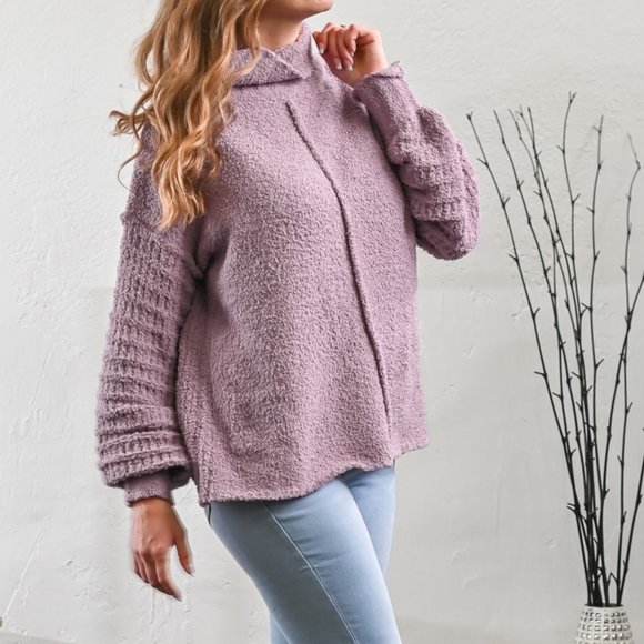Soft and Cozy Mock Neck Sweater - Picture 1 of 5